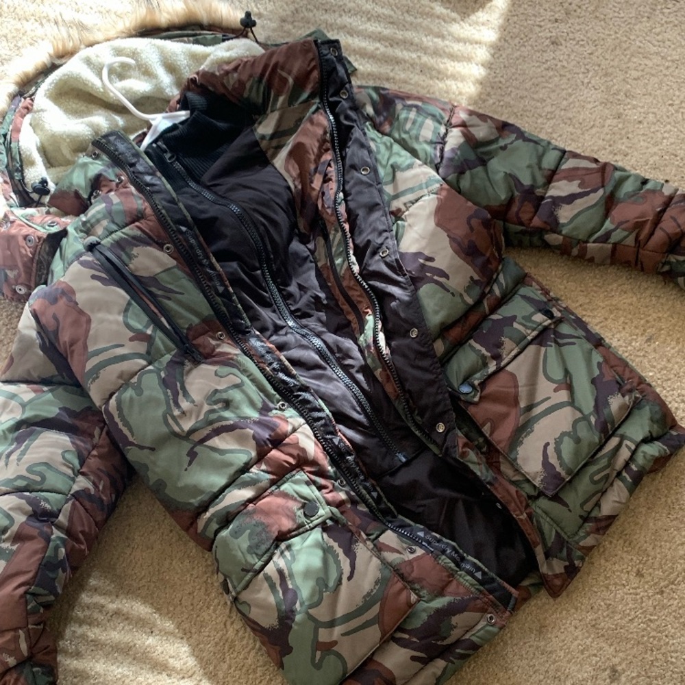Perfect condition camo coat from Superdry